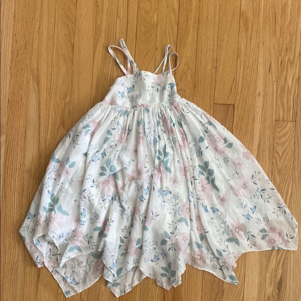 Rachel Zoe Floral Spaghetti Strap Handkerchief Dress size 5